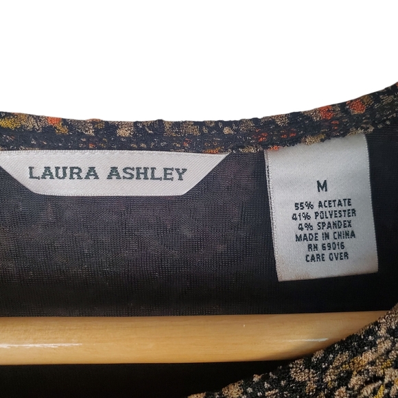 Laura Ashley Multicolor Speckled Tank Top. Orange, Green, Brown.Lined. MED. K130 - Picture 2 of 8